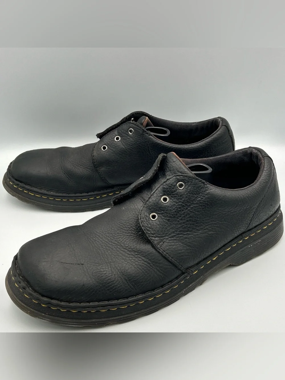 Dr Martens Hazeldons Oxford Shoes Size 12M Black Leather Dress Work Lace Up